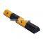 Small MOQ Standard Car parking black & yellow recycled rubber wheel stopper PS023