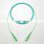 FTTH sm 9/125 scapc 3.5m auqa optic jumper 1.6mm 2.0mm 3.0mm G657A2 white sc simplex fiber patch cord