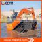 swamp excavator for clearing obstacles at landslide and