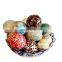 Wholesale hand painted decorative ceramic egg porcelain for fish bowl or christmas ornament