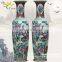 Luxury Antique H1m Large Hand Painted Peony Design Porcelain Ceramic Floor Vases