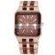 sandal wood men work luxury watch with calendar