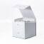 White cubic 17.5cm luxury customised handmade crafts foldable paper giftbox wholesale