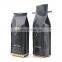 Wholesale empty bolsa de cafe 250g custom print zip lock tea coffee bags with valve
