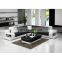 Italian modern U-shaped sofa set living room furniture genuine leather sofas