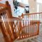 Prefinished oak wood white color post indoor wooden staircase design
