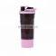Hot selling plastic protein powder shakers water bottle leak proof customize logo protein shaker bottles