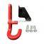 left rear trailer hitch car towing hook stainless steel for jeep JK 07-17
