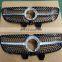 Diamond radiator front bumper grille mesh hood for Mercedes V class W447 V260 facelift V260 V250 vito 447