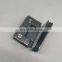Stainless steel right-angled door hinge for shower glasses or washroom