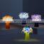 Fashion Flower Shade Acrylic Table Lamp Portable Bedroom Bedside Table Light for Party And Wedding