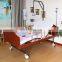 Hot Sale Elderly Home Health Care Wooden Foldable Medical Hospital Fowlers Nursing Bed with Exercise Lifting Pole