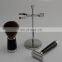 fitness metal barber no electric double edge bades shaving safety razor beard grooming kit shaving brush