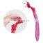 6 Blades Women Safety Razor Changeable Cartridge Body Hair Razor Smooth And Comfortable Shaving Razor With Lubricant CM6-03