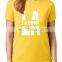 Wholesale price custom Color printed women hot ladies T shirt sexy girl print t shirt