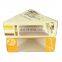Disposable  Sandwich Fast Takeaway Packaging  White Kraft Paper Food Box With Clear Window For Salad