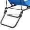 Patio Folding Recliner Lounge Chair Chaise (Blue)