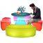 hookah lounge outdoor garden night club outdoor use furniture led sectional sofa set table and chair for events