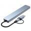 Cheap Price Aluminum 7 in 1 USB Hub USB 3.0*1+USB 2.0*4+USB-C*1+PD*1 USB Hub