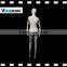 full body egg head abstract fiberglass female mannequin with wooden flexible arms flexible mannequin