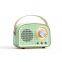 Mini Retro Classical Bass Bluetooth Speaker Portable Wireless Subwoofer Sound TWS Stereo Surround AUX TF Music Player