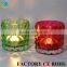 Wholesale Broken Sliver printed Mercury Glass Candle Holders