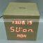 LED Digital Wooden Touch Alarm Clock with Calendar