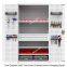Tall Garage Steel Utility Cabinet With 4 Adjustable Shelves and Reinforced Doors for Tools and Equipment Organization