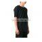 Small Qty Custom Made O-neck Men T-shirts Blank in Black