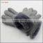 ladies warm winter double face grey hand gloves