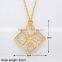 china wholesale top sale charm custom alloy gold crystal necklace bridal jewelry