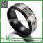 High quality factory price custom black ring fashionable ring jewelry best price tungsten carbide black ring