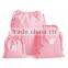 drawstring laundry bag travel pouches shoes bag in different size with factory price