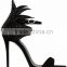Elegant lady high heel sandals oem service allowed sexy mature sandals fashion beaded sandals