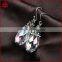 Clear quartz pave diamond new stylish earrings, wholesale designer diamond earring, handamde diamond gemstone drop earring