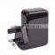 5v 4a 4 usb ports mobile phone charger with changeable plugs