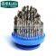 LAOA1-13mm HSS Straight High Speed Steel 100PCS Electric Twist Drill Bits Broach Drills Set For Metal Copper, Steel, Cast Iron