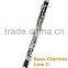 Professional Low C bass clarinet hard rubber body nickel palted