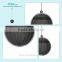 Black round iron wall decoration for home