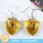 2016 Single Amber Stone Hook Earring Designs