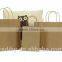 custom logo printed recylcyed brown bags