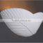 white leaf shade gypsum wall sconce light with warm light E14 for house STB371                        
                                                Quality Choice