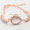 18K Rose Gold and White Gold Plated Jewelry Women Chain and Micro AAA Cubic Zircon Pave 2 Carat Pear Cut CZ Bracelet