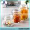 1500-2200ml glass storage jar with glass lid for nuts