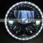 "Hot sale" 7 inch led auto headlight 55w high low led headlamp with halo angle eye for used car Jee-p Wrangler TJ Jk harley