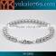 Yukai stainless steel silver chain bracelet with butterfly charm/metal bracelet