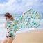 Fashion Scarf 2015 Hot Selling Green Floral Beach Bikini Wrap Dress