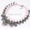 Shining Elegant Exquisite American and European Popular Crystal and Pearl and Resin Alloy Charm Statement Necklace in Stock