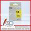 SC6YW/SC9YW/SC12YW/SC24YW/SC36YW Label Ribbon Tape for Epson Tape Label used for Epson/Kingjim Printer Black on Yellow