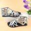 Foreign trade fashion girls princess shoes sandals hollow fish mouth flat children sandals shoes a silver on behalf of Rome